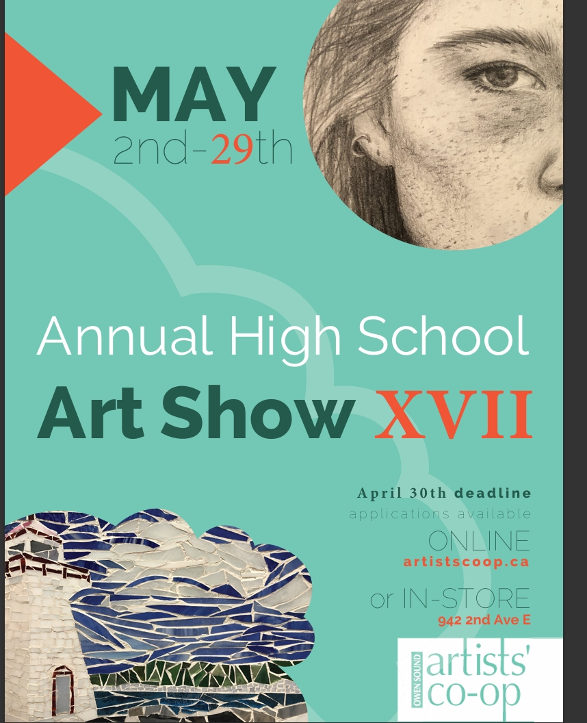 Event image Owen Sound Artists Co-op Annual High School Art Show XVII